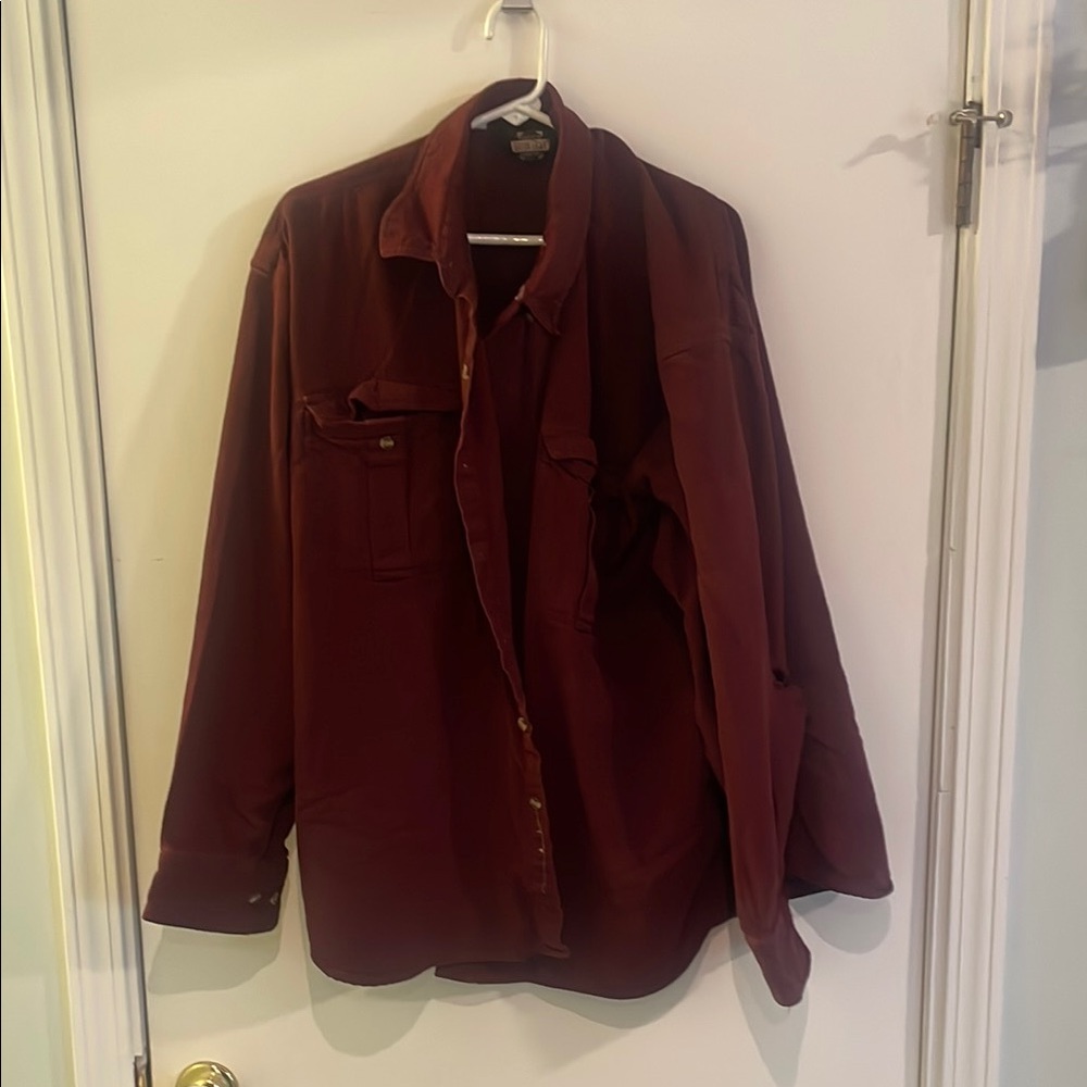 Red Lightweight Versatile Shirt Jacket